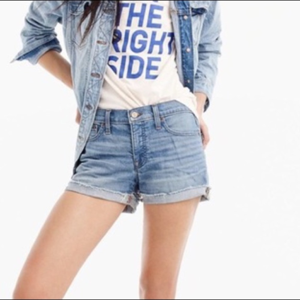 J.Crew High Rise Denim Shorts - Picture 6 of 6